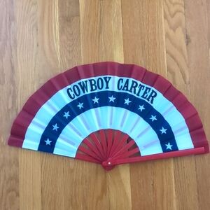 Beyonce Official ACT II COWBOY CARTER TOUR FAN red white blue RODEO CHITLIN